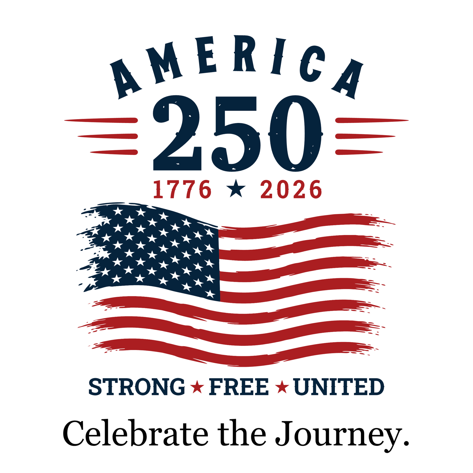 America 250, USA 250th Anniversary Vector, Editable Patriotic Design, SVG PNG - Image 3