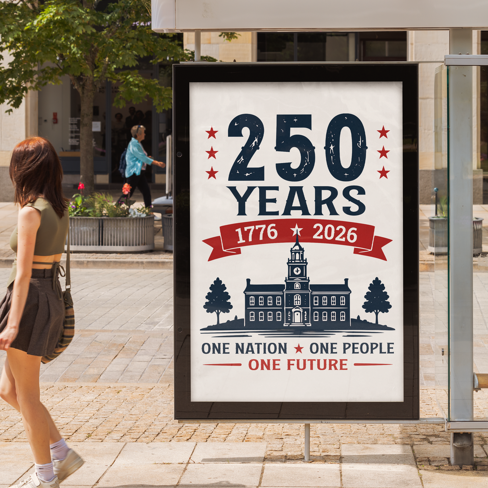 One Nation – One Future, USA 250th Anniversary Vector, Editable Patriotic Design, SVG PNG - Image 17