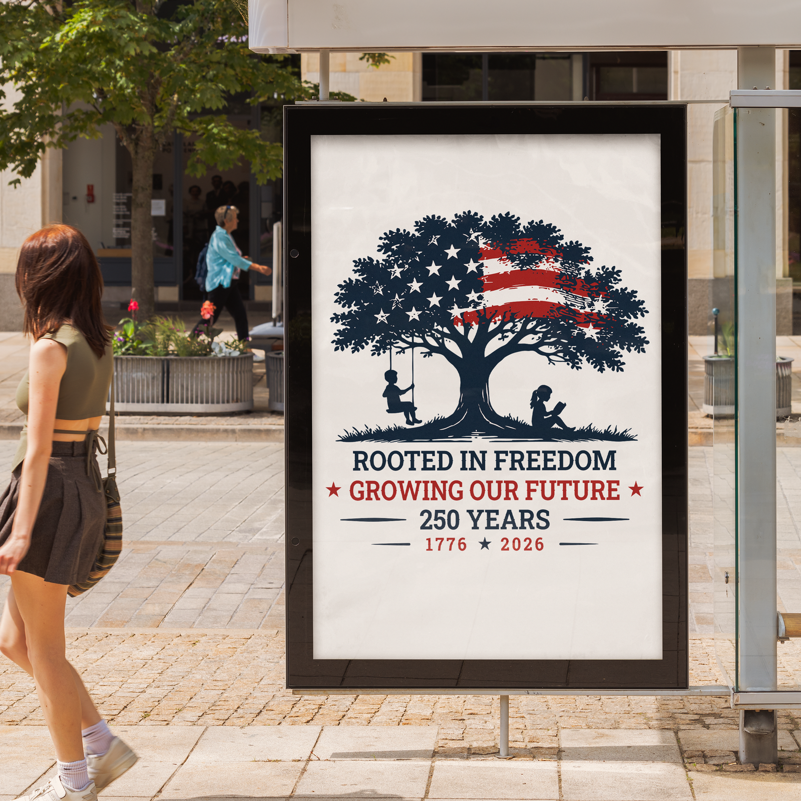 Rooted in Freedom, USA 250th Anniversary Vector, Editable Patriotic Design, SVG PNG - Image 17