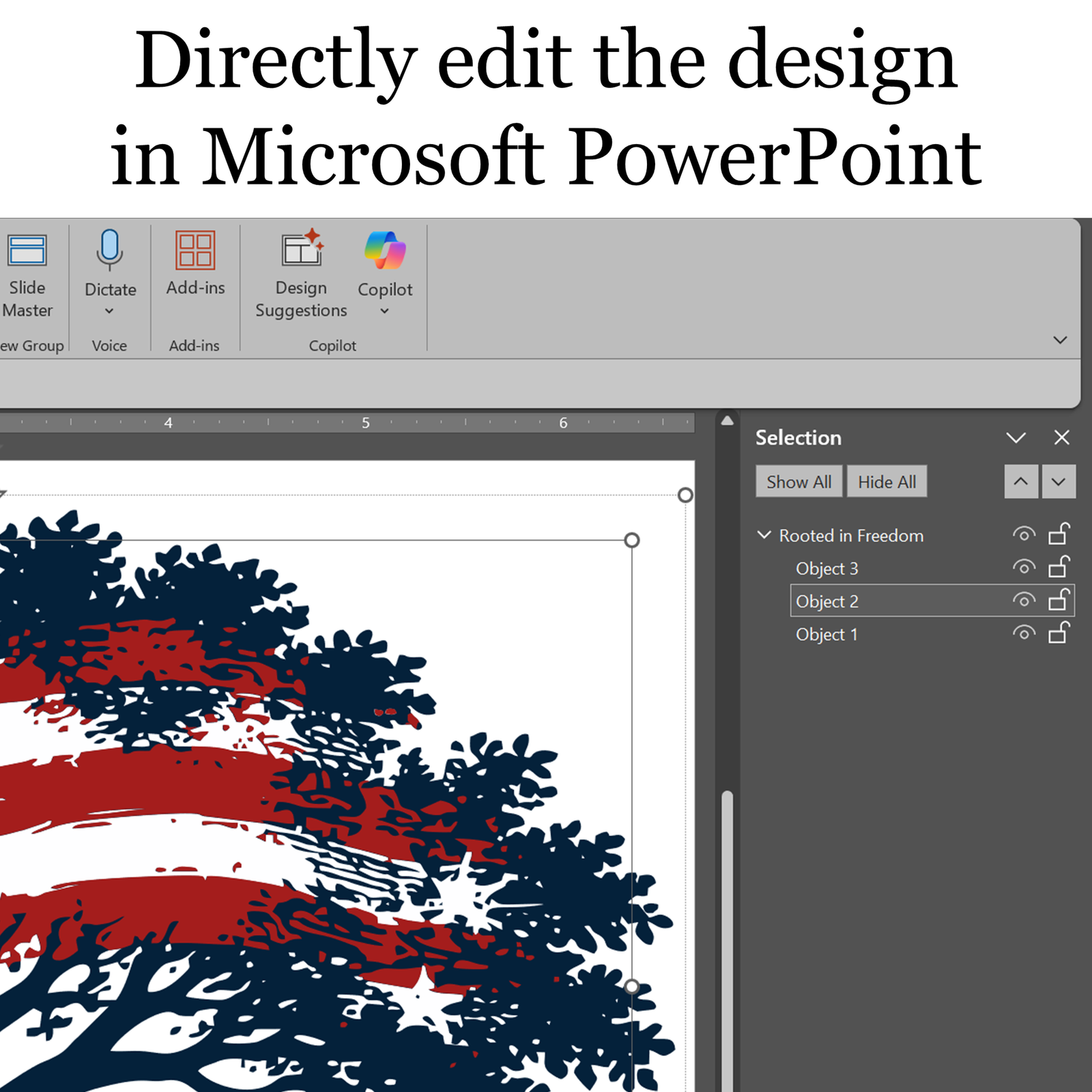 Rooted in Freedom, USA 250th Anniversary Vector, Editable Patriotic Design, SVG PNG - Image 6
