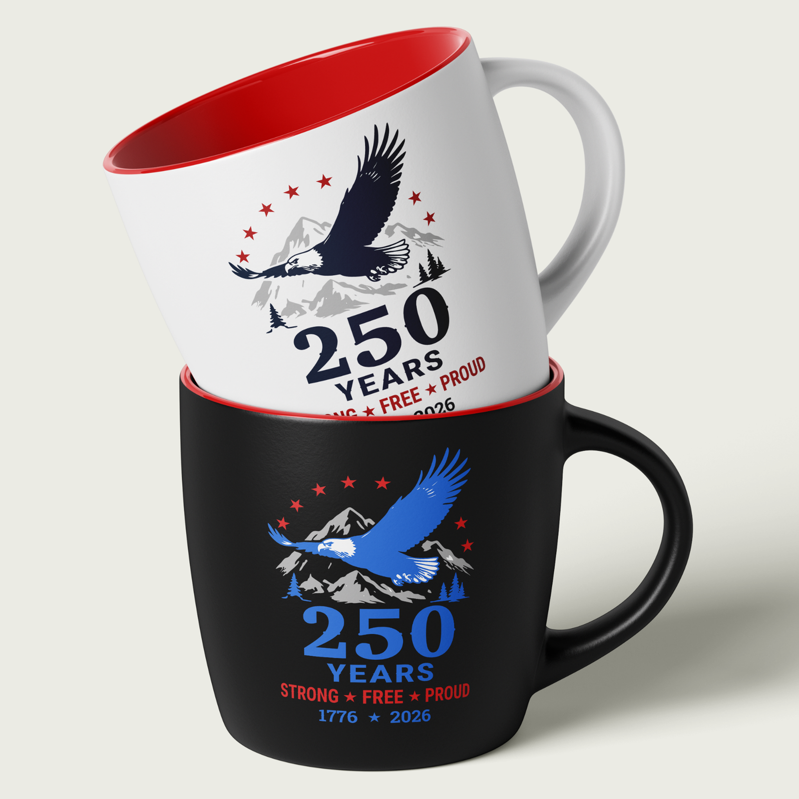 Strong – Free – Proud, USA 250th Anniversary Vector, Editable Patriotic Design, SVG PNG - Image 15